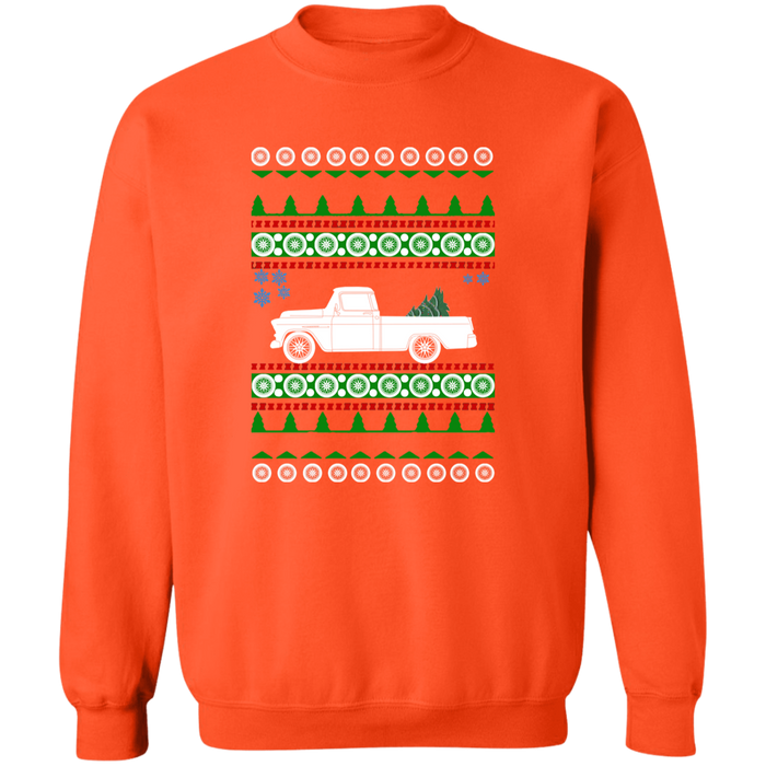 Chevy Truck Cameo 1955-1959 Ugly Christmas Sweater Sweatshirt