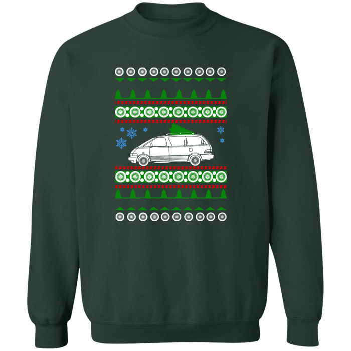 Van like a Toyota Previa Ugly Christmas Sweater Sweatshirt