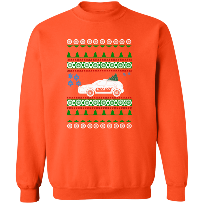 Police SUV Car Ugly Christmas Sweater Sweatshirt