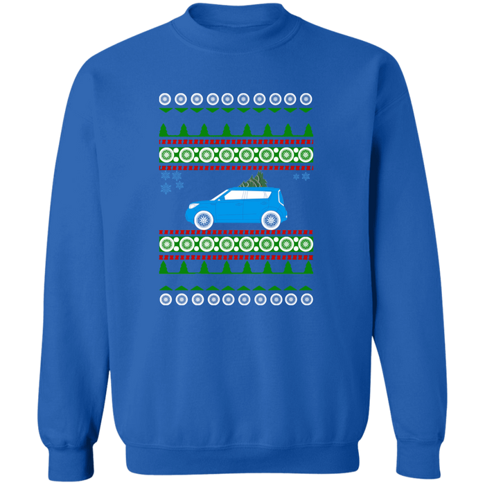 Kia Soul Blue Custom Ugly Christmas Sweater Jumper v2