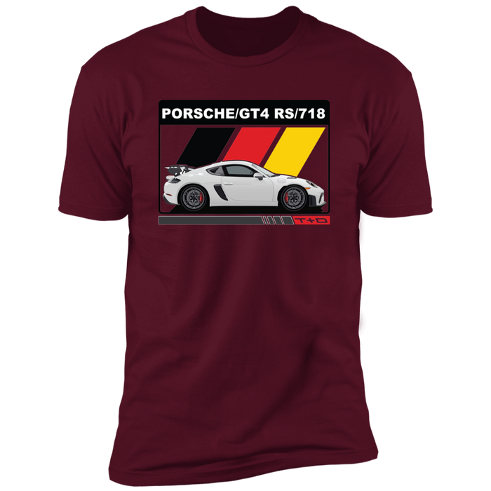 German Car like a 718 GT4 RS German Flag shirt