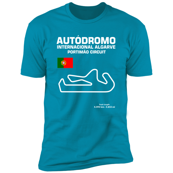 Track Outline Series Autodromo Internacional Algarve Portimao Circuit T-shirt