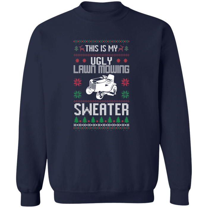 Ugly Lawn Mowing Christmas Sweater Sweatshirt