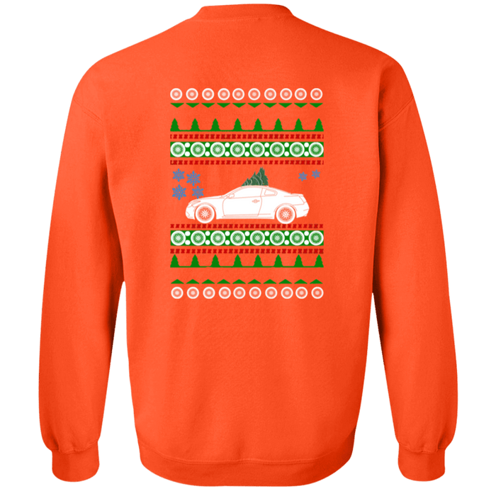 Infiniti Q60 1st gen Ugly Christmas Sweater Sweatshirt Front and Rear print