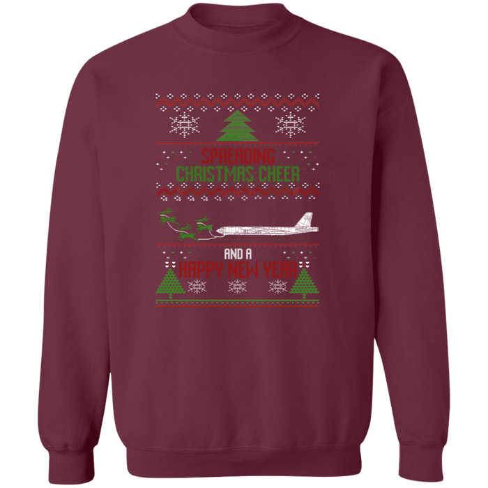 B-52 Airplane Military Ugly Christmas Sweater Sweatshirt