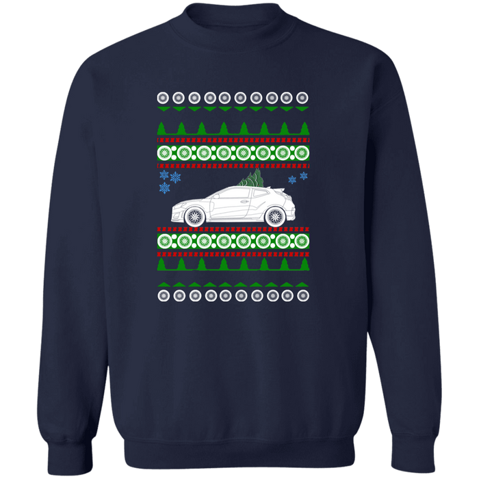 Hyundai Veloster N 2019 2nd gen Ugly Christmas Sweater Sweatshirt