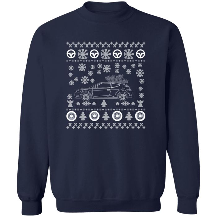 Hyundai Veloster 1st Gen Ugly Christmas Sweater Sweatshirt V2