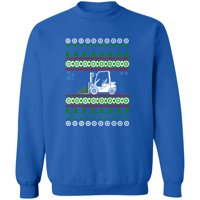 Forklift Driver Operator Ugly Christmas Sweater Sweatshirt