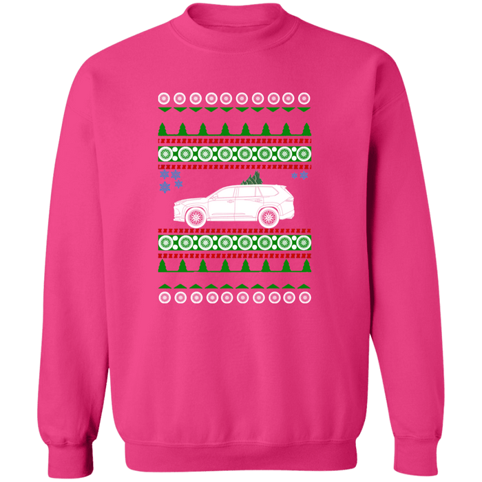 SUV like a Toyota Grand Highlander 2024 Ugly Christmas Sweater Sweatshirt