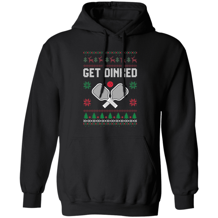 Get Dinked Pickleball Ugly Christmas Sweater Hoodie