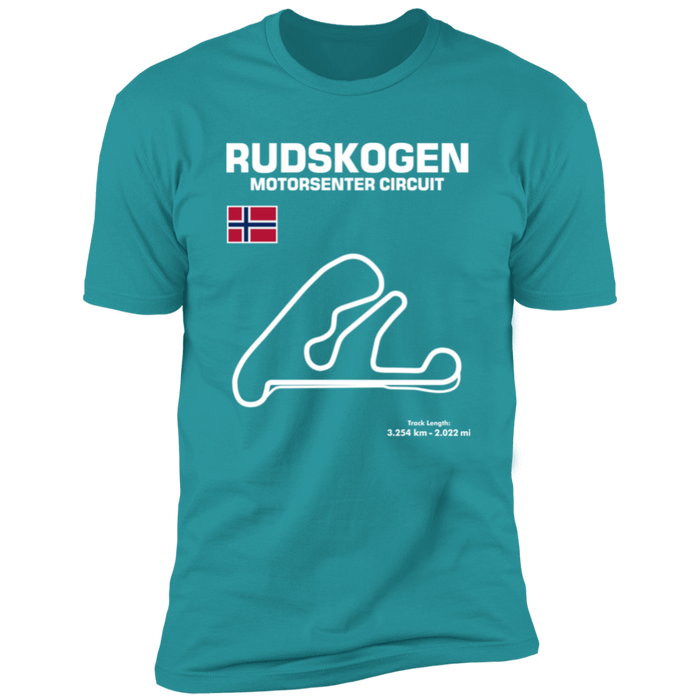 Track Outline Series Rudskogen Motorsenter Circuit T-shirt