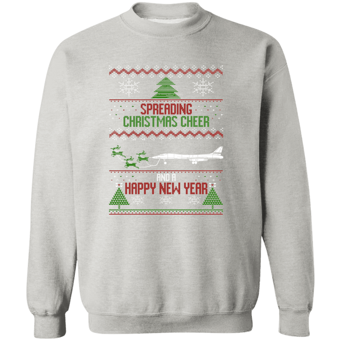 B-1B Lancer Airplane Ugly Christmas Sweater Sweatshirt