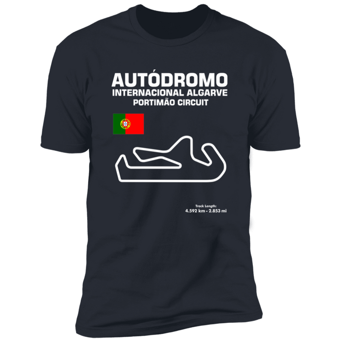 Track Outline Series Autodromo Internacional Algarve Portimao Circuit T-shirt