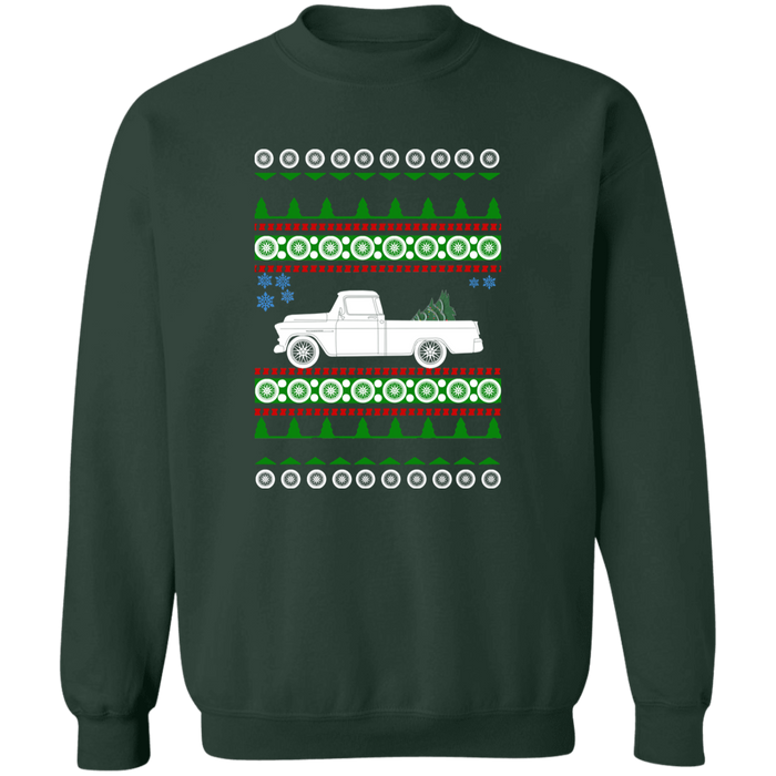 Chevy Truck Cameo 1955-1959 Ugly Christmas Sweater Sweatshirt