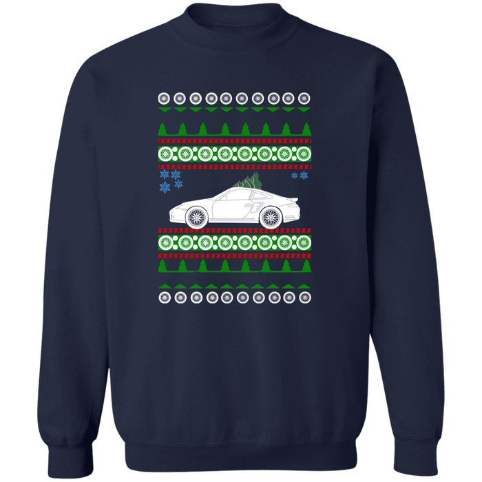 German Car like a 911 997 Turbo Ugly Christmas "sweater" sweatshirt