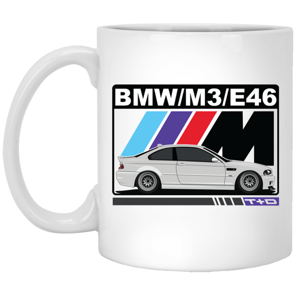 BMW E46 M3 Stripes Coffee Mug