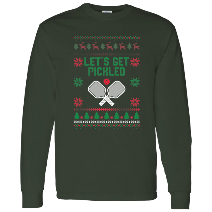 Pickle Ball Ugly Christmas "Sweater"  long sleeve t-shirt