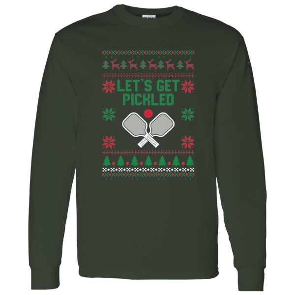 Pickle Ball Ugly Christmas "Sweater"  long sleeve t-shirt