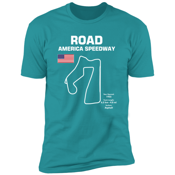 Track Outline Series Road America Speedway T-shirt