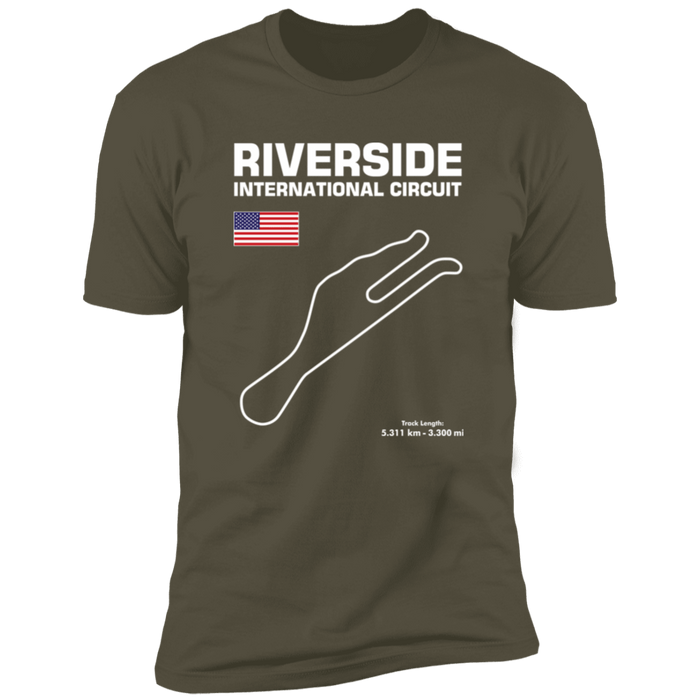 Track Outline Series Riverside International Circuit T-shirt