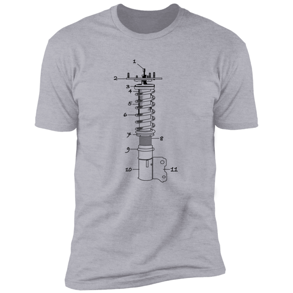 Coilover Suspension Parts Breakdown T-shirt
