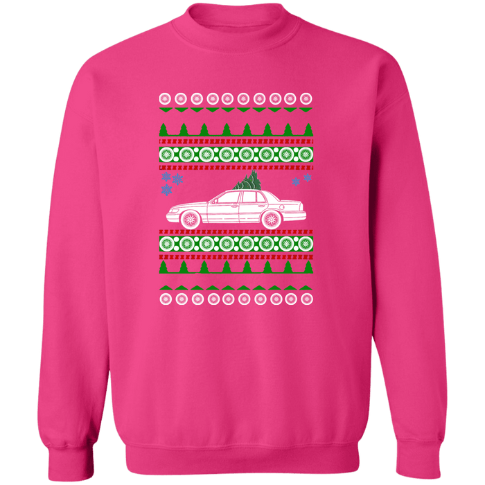 Mercury Grand Marquis 3rd Gen 1998-2002 Ugly Christmas Sweater Sweatshirt