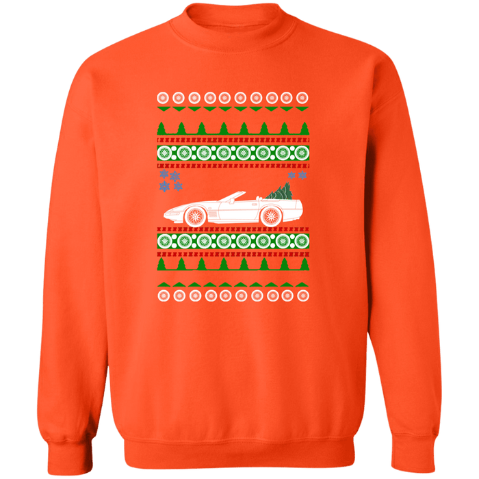 Corvette C4 Convertible Ugly Christmas Sweater Sweatshirt