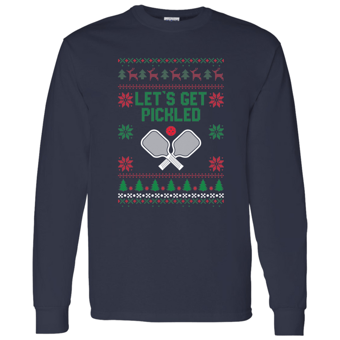 Pickle Ball Ugly Christmas "Sweater"  long sleeve t-shirt