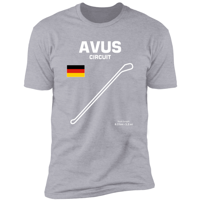 Track Outline Series Avus Germany T-shirt