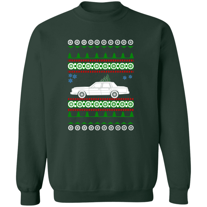 Lincoln Towncar 1989 Town Car Ugly Christmas Sweater Sweatshirt