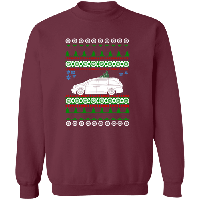 Slammed Minivan 4th Ugly Christmas Sweater Sweatshirt