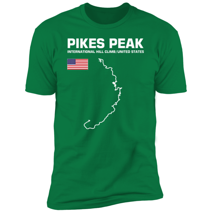 Track Outline Series Pikes Peak Hill Climb front and rear print