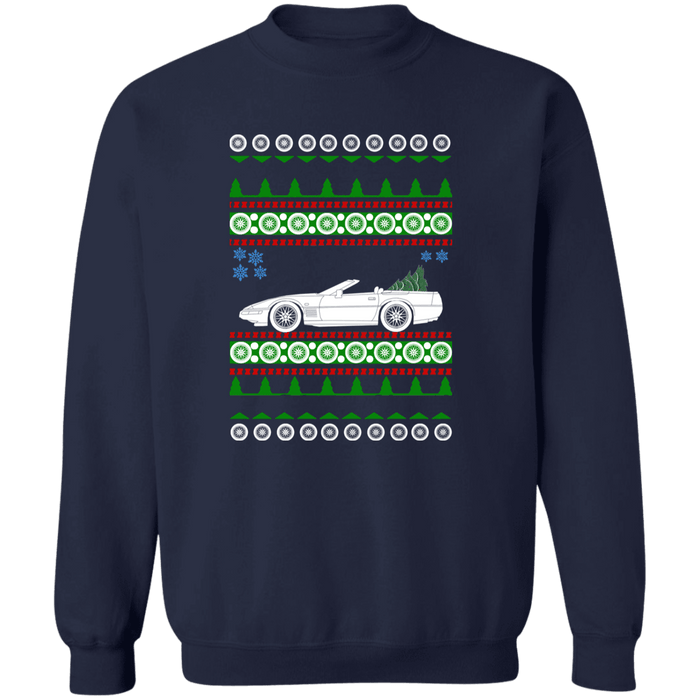 Corvette C4 Convertible Ugly Christmas Sweater Sweatshirt