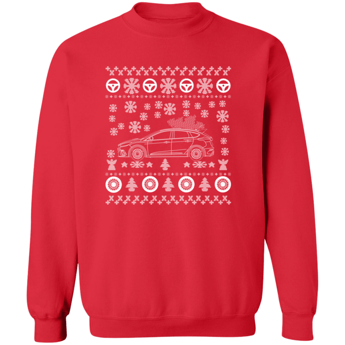 Ford Focus RS 2018+ V2 Ugly Christmas Sweater Sweatshirt