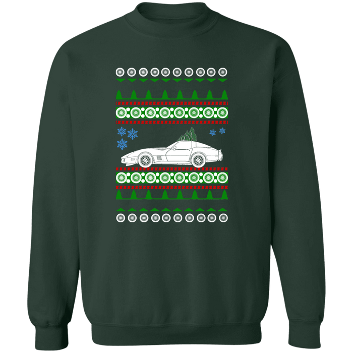 C3 Corvette Ugly Christmas Sweater Sweatshirt 1981 1982