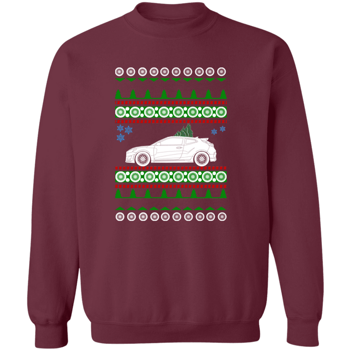 Hyundai Veloster N 2019 2nd gen Ugly Christmas Sweater Sweatshirt