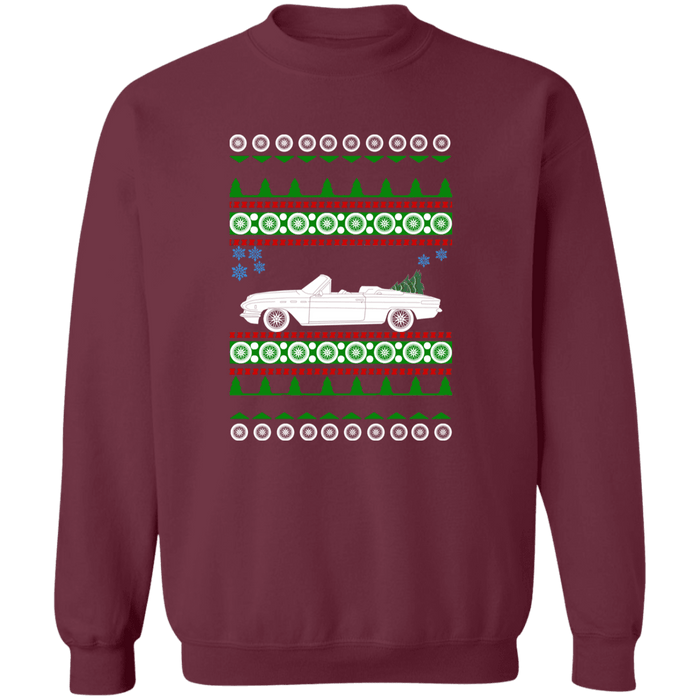 Buick Skylark Convertible 1962 Ugly Christmas Sweater Sweatshirt