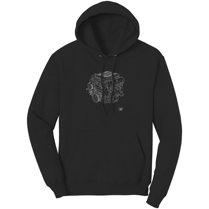ENGINE BLUEPRINT SERIES V8 ZL1 CAMARO LT4 T-SHIRT AND HOODIE new