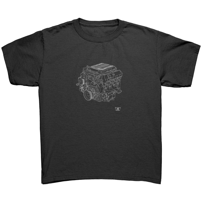 ENGINE BLUEPRINT SERIES V8 ZL1 CAMARO LT4 T-SHIRT AND HOODIE new