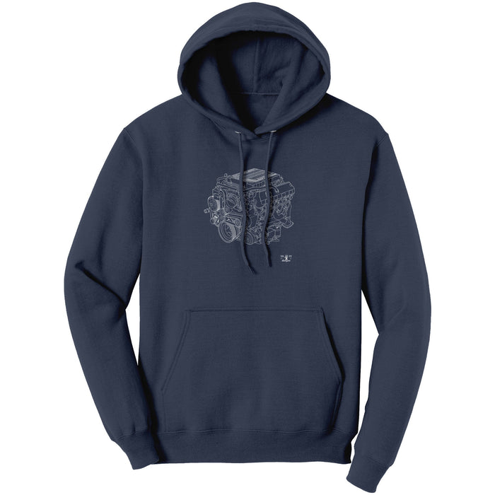 ENGINE BLUEPRINT SERIES V8 ZL1 CAMARO LT4 T-SHIRT AND HOODIE new