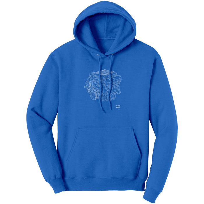 ENGINE BLUEPRINT SERIES V8 ZL1 CAMARO LT4 T-SHIRT AND HOODIE new