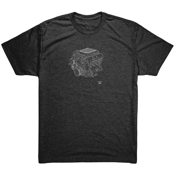 ENGINE BLUEPRINT SERIES V8 ZL1 CAMARO LT4 T-SHIRT AND HOODIE new