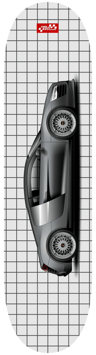 Car Art R8 Skate deck 7 ply maple skateboard Grey V3