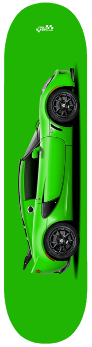 Car Art Exige Skateboard Deck 7-ply Canadian Hard Rock Maple Green V1