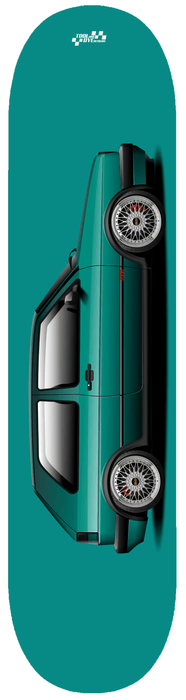 Car Art MK2 Golf GTI Skateboard Deck 16v vr6 VW Montana Green