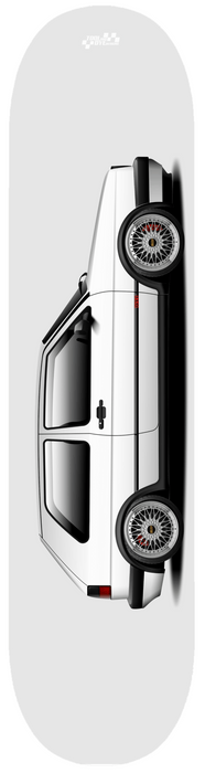 Car Art MK2 Golf GTI Skateboard Deck 16v vr6 VW White