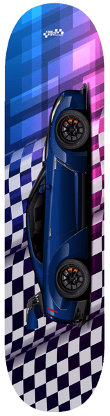 Car Art Nissan Skyline GTR R35 Skateboard Deck 7-Ply Canadian Hard Rock Maple Blue V2