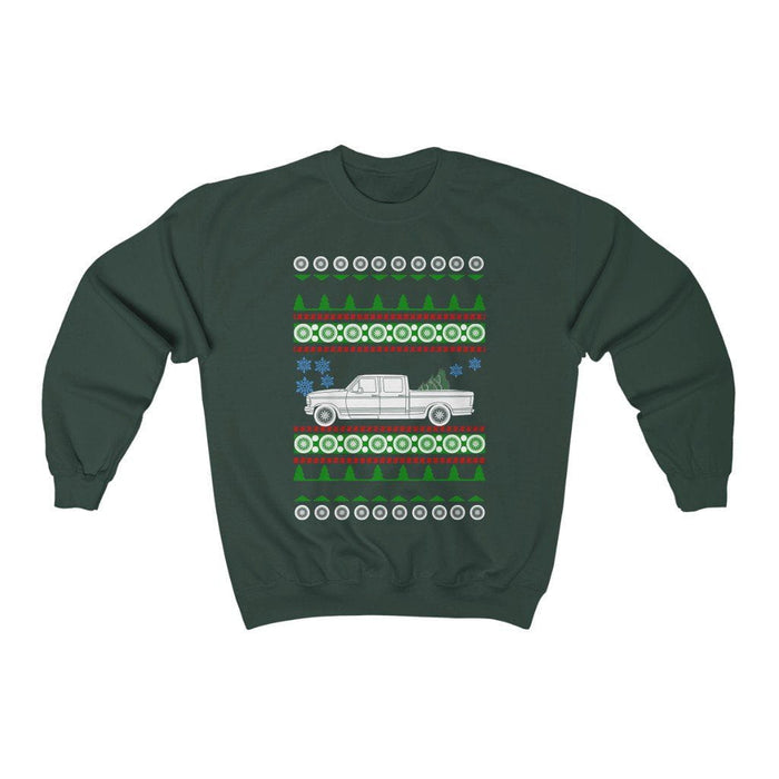 truck like a 1996 F250 Crewcab shortbed ugly christmas sweater sweatshirt