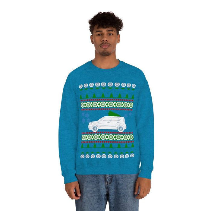 UK Car like a Soul Ugly Christmas Sweater kia