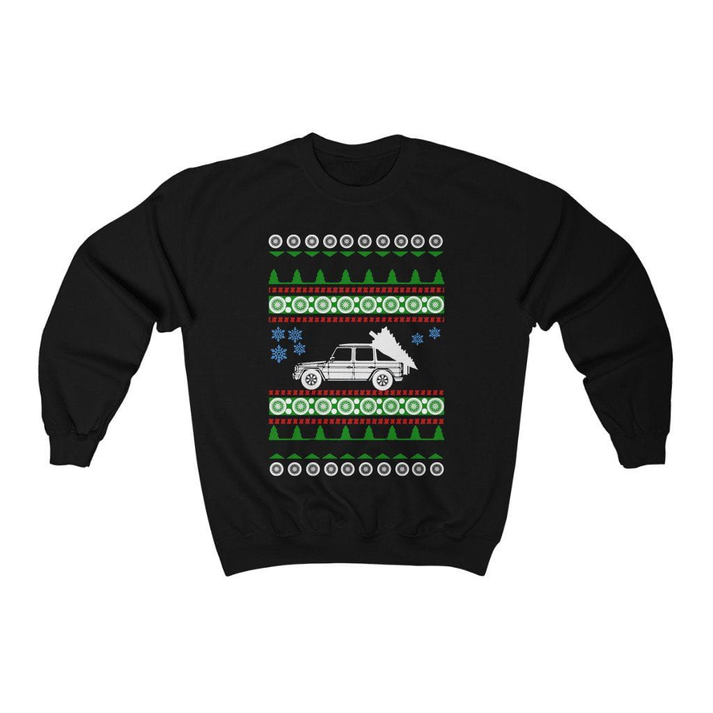 mercedes g wagon ugly sweater